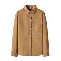 DFMEI 셔츠 남자 긴팔 셔츠 건달 셔츠 위에 코트