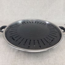 SG 양은 맛세라판 S-355A+기름받이 set AA 원형 불판 가스용 고기 구이 업소용, SG 양은 맛세라판S-355A (상판)