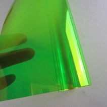 포 천 원단 방수 PVC 천막 30x95cm 롤 홀로그램 무지개 빛깔의 투명 타포린 비닐 패브릭 매직 미러 핸드백 보우 DIY BH039, Jasmine Green