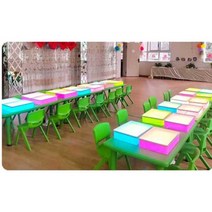 모래 그림 샌드박스 LED 테이블 아트 공연 학교 유치원, 블루LED모래상자