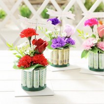 부모님 어버이날 선물 용돈박스 플라워 비누꽃 케이크 용돈봉투 반전 용돈박스, 핑크