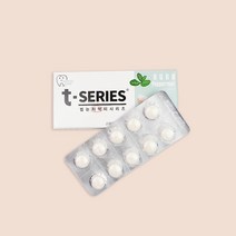 티씨리즈 씹는 고체치약 포켓형 페퍼민트향, 4개