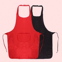 [3개] 무지 방수앞치마 주방소품 주방앞치마 카페 음식점, 레드, 3개