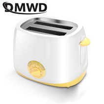 가정용 토스터기 아침 식사 DMWD-미니 가정용 토스터 전기 베이킹 빵 제조기 스테인레스 스틸 자동 아침, 01 White and Yellow