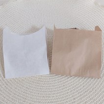도너츠봉투 (크라프트 화이트/100장) 고로케봉투 쿠키포장 코팅봉투, 화이트