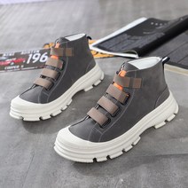 도오빠 다노탑 남성 하이탑 스니커즈 키높이 4.5cm 통굽 밴딩 워커 캔버스화 운동화 남자하이탑 발편한 신발