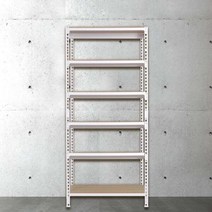 스피드랙 무볼트 조립식 앵글 철제 선반 6단 1000 x 900 x 2100, 화이트, 9mm 양면코팅 보드, 색상