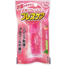고바야시 일본 구취 입냄새 제거제 브레스케어 복숭아 50알, 1개