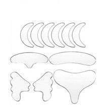 미간주름패치 얼굴 이마 눈가 팔자 주름 리프팅 패치 테이프 재사용 가능한 뺨 턱 실리콘 제거제 스킨 케어 도구, 11개