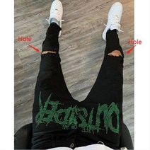 남자 연청바지 와이드 청바지 뉴 남성 스트레치 디스트로이드 홀 테이프 슬림 피트 블랙 청바지 바이커 바지 찢어진 스키니 핫 드릴 스트리트 펑크 데님 펜슬 팬츠