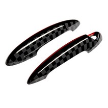 외부 도어 핸들 커버 트림 미니 쿠퍼 S JCW 클럽맨 컨트리맨 R50 R53 R55 R56 R57 R58 R59 R60 R61 자동차, [07] jcw, [02] rear door, [07] R61
