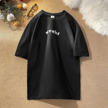 DX37 핫한 중량 기본 아메카지스타일 클래식 트렌드 부풀다 반팔 남자 비판함 25 통제함 38 평평하게깔면 도모함
