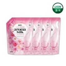 포린스 핑크로즈 아로마실크 섬유유연제 2.1L 파우치x4개섬유유연제, 2.포린스 바이올렛 2.1L 파우치x4개