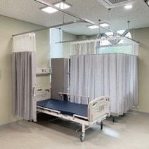 병원커튼 배드 침대 가림막 라운드레일 병실