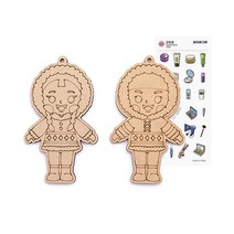 다문화 체험 세트 세계 여러나라 의상 우드 팬시 교구 초등 교육 diy 만들기 키트, 이누이트족 ＋ 사은품 증정