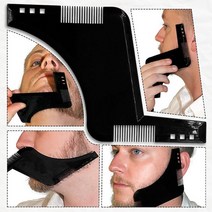 수염빗 면도 디자인 쉐이퍼 턱수염 케어 관리 브러쉬, 단품, 단품