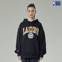 [빠른출고]/NBA LAL 하드우드 아치형 후드 풀오버블랙