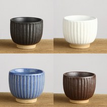 국산 물컵 담소 굽 도자기 막걸리잔 동동주잔 찻잔 골쿨컵, 블루