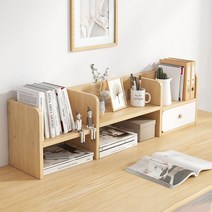 코스토프 가정용 원목 책상위 책장 선반 튼튼한 미니 책꽂이, 98x17x24cm