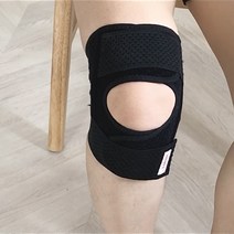 무릎보호대 등산 헬스 축구 스포츠 여름용 고급 무릎아대, 블랙, 양쪽
