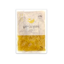 업소용 LF 슬라이스 노랑 단무지 절임 반찬 1kg, LF 슬라이스 노랑 단무지 1kg, 1개