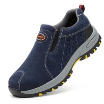 안전 및 보호 작업장 용품 남성 신발 스틸토 캡 작업 캐주얼 스니커즈 39, 43, blue