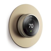Elago 구글 Nest Learning Thermostat® 3세대 2세대 1세대 네스트 온도 조절기 E(황동)와 호환되는 벽 플레이트 커버 - 중첩과 정확한 색상 일치, Brass
