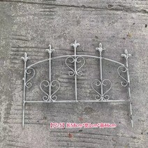 담장휀스 녹슨 금속 오래된 울타리 팰리세이드 식물 격자형 정원 장벽, 03
