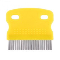 개를위한 벼룩 빗 손질 및 관리 애완 동물 스테인레스 스틸 컴포트 벼룩 머리 손질 도구 개를위한 브러시 빗 도매, 임의 색상, 1 PC