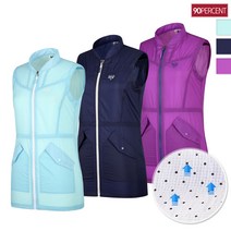 90퍼센트 한여름에도 시원하게 COOL 쿨원단 VT047W 여성 초경량 롱조끼