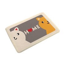 스티키 매트 체커보드 러그 호텔 만화 조약돌 환영 입구 현관 현관 카펫 깔개 가정용 욕실 거실 바닥 계단 주방 복도 미끄럼 방지, 40x60cm, 17