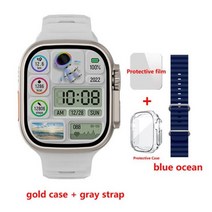 스마트워치 849mm 420*485 NFC 리로지오 intente PK ZD8, Grey-ocean Blue_49mm