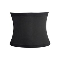 허리 트리머 여성용 허리 Cincher 남성용 밸리 밴드 Activewear 바디 토닝 벨트 랩 사우나 벨트 피트니스 요가 용 허리, 폴리에스테르, 블루 L ~ XL