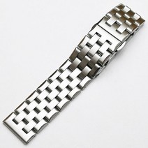브러시드 스테인레스 스틸 시계 밴드 스트랩 삼성 화웨이 티소트용 교체 범용 팔찌 18mm 20mm 22mm