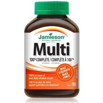 캐나다직송) 자미에슨 멀티비타민 맥스 스트랭스 90정 2개 Jamieson 100% Complete Multi Vitamin ADULT Max Strength