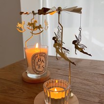 회전 모빌 캔들홀더 티라이트 홀더 인테리어 촛대 장식, 팅커벨