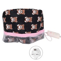 헤어스팀기 미용실 헤어 미스트 스티머 29 스타일 딥 컨디셔닝 전기 열처리 뷰티 스파 영양 케어 CapHairdressing 구운 오일 캡, [26] UK Plug