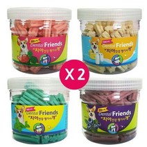 댕댕스타 덴탈프랜즈 치석제거용 애견껌 x 2개 애견간식, 01. 블루베리 x 2개