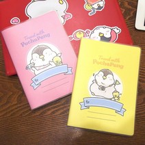 PGM*^몰랑캣몰 포챠펭 꼼꼼 여행 노트 준비 계획 미니 반양장제본 트래블 기록 캐릭터^^췤pgm, ^^옵션*^핑크(Pink)