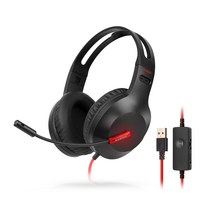 브리츠 PC헤드셋 K900 USB헤드셋 어학용 인강용 게이밍용 후기이벤트, 블랙
