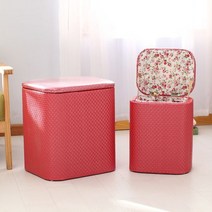 벤치수납장 다용도 수납의자 원목 모던 소파에 수납용 가죽 걸상 가정용 의자 상자, 09 레드 PU, 02 라지 40x33x47 배송가방