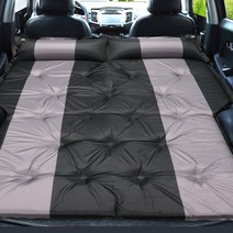 [JS AUTOMOTIVE] 더올뉴 스포티지NQ5 자동차 뒷자석 스웨이드 SUV 자충 에어매트 트렁크 침대 캠핑 여행 장거리 차박용품, A타입_옐로우그레이