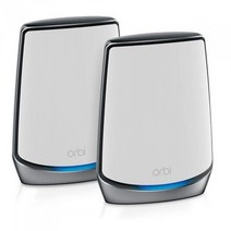 넷기어 Orbi RBK852 메시 WiFi6 증폭기 무선AP 2PACK 라우터+새틀라이트 와이파이 확장기 AX6000 무선랜 증폭기-내장안테나, 선택없음