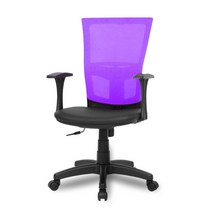 청심의자 센스체어 기본형 메쉬의자 우레탄 바퀴 T1, 퍼플