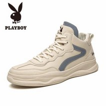 남자워커 남자신발 플레이 보이 남성 신발 2020 새로운 가을 남성 하이 탑 캐주얼 스니커즈 캔버스 트렌드