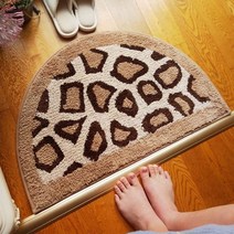 호피카페트Leopard Zebra pattern Bathroom rug Non-Slip Bath Mats Fashion Bedroom Flannel Carpet Toile