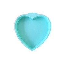 심장 모양의 실리콘 케이크 금형 사랑 4 인치 6 8 무스 초콜릿 생일, Blue-6 inch