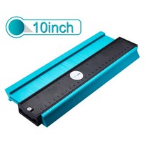 윤곽게이지 불규칙한 윤곽 미터 곡선 눈금자 플라스틱 악기 프로파일 비율 템플릿 곡률 타일 라미네이트 범, 녹색 25cm