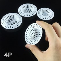 배수구 거름망 씽크대 배수구망 탈수 배수 친환경 음식물 거름망(4P)