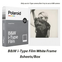 폴라로이드 오리지널 600 컬러 필름/i-타입 필름/SX-70 필름 Onestep2/Onestep +/i-Type/Polaroid Now Cam, 01 i-Type BW